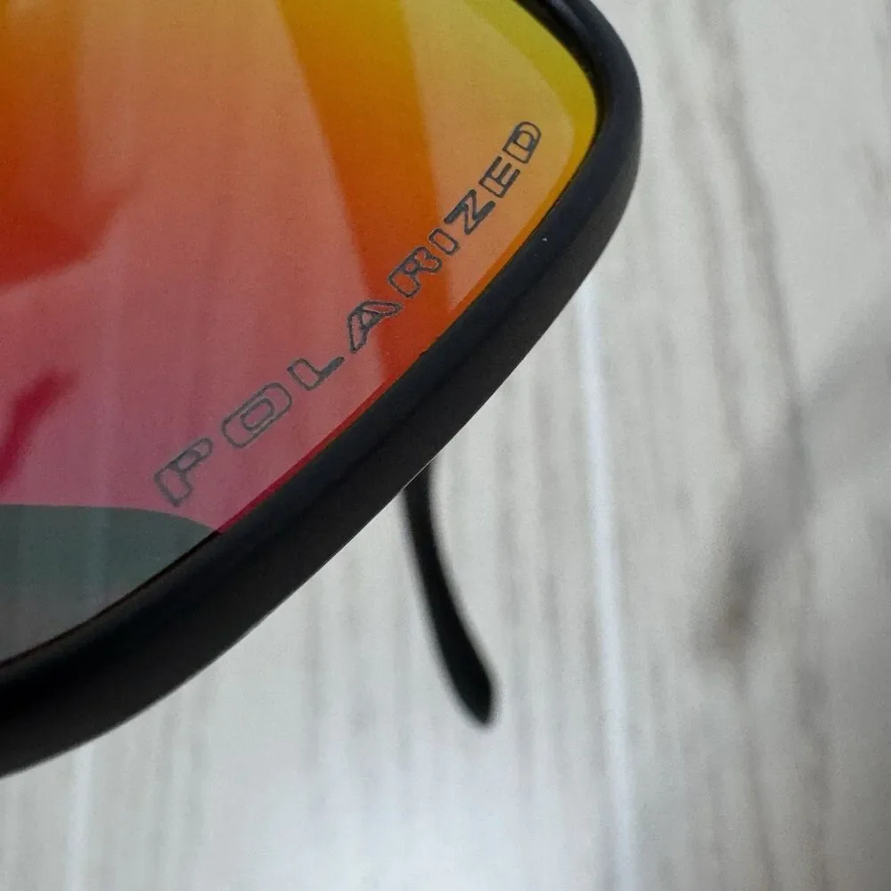 Oakley Holbrook 009244 Polarized Sunglasses Men Black Frame Prizm Orange Lens